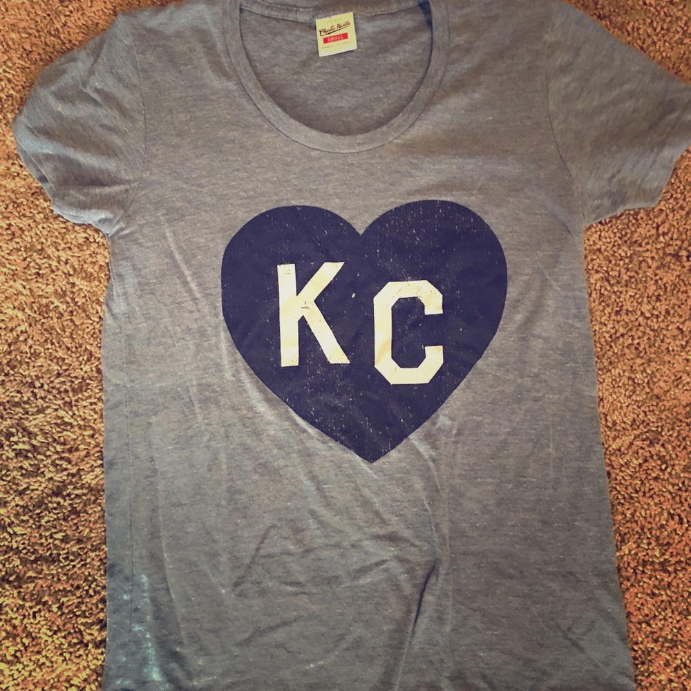 Love KC T- Shirt, Blue Grey Sz S